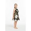image:imageFamily Matching Hawaiian Clothes Wispy Cereus Black  Lightweight 100 rayon  Family matching outfits  Tropical floral print  Beach vacations  Luaus  Cruises  Family photosGirl Ruffle Tank