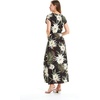 image:imageFamily Matching Hawaiian Clothes Wispy Cereus Black  Lightweight 100 rayon  Family matching outfits  Tropical floral print  Beach vacations  Luaus  Cruises  Family photosWomen Cap Sleeve
