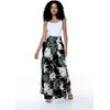 image:imageFamily Matching Hawaiian Clothes Wispy Cereus Black  Lightweight 100 rayon  Family matching outfits  Tropical floral print  Beach vacations  Luaus  Cruises  Family photosWomen Wide Leg Pants