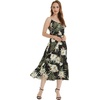 image:imageFamily Matching Hawaiian Clothes Wispy Cereus Black  Lightweight 100 rayon  Family matching outfits  Tropical floral print  Beach vacations  Luaus  Cruises  Family photosWomen Tiered