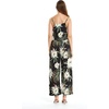 image:imageFamily Matching Hawaiian Clothes Wispy Cereus Black  Lightweight 100 rayon  Family matching outfits  Tropical floral print  Beach vacations  Luaus  Cruises  Family photosWomen V Neck Jumpsuit
