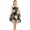 image:imageFamily Matching Hawaiian Clothes Wispy Cereus Black  Lightweight 100 rayon  Family matching outfits  Tropical floral print  Beach vacations  Luaus  Cruises  Family photosGirl Halter