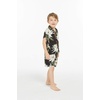 image:imageFamily Matching Hawaiian Clothes Wispy Cereus Black  Lightweight 100 rayon  Family matching outfits  Tropical floral print  Beach vacations  Luaus  Cruises  Family photosBoy Short Sleeve