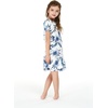 image:imageHawaii Hangover Family Matching Hawaiian Clothes Day Dream Bloom  Family matching Hawaiian outfits Day Dream Bloom lightweight rayon machine washable tropical floral print luaus cruisesGirl Simple Muumuu Ruffle
