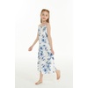 image:imageHawaii Hangover Family Matching Hawaiian Clothes Day Dream Bloom  Family matching Hawaiian outfits Day Dream Bloom lightweight rayon machine washable tropical floral print luaus cruisesGirl Maxi Tiered