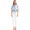 image:imageHawaii Hangover Family Matching Hawaiian Clothes Day Dream Bloom  Family matching Hawaiian outfits Day Dream Bloom lightweight rayon machine washable tropical floral print luaus cruisesWomen Tie Front Shirt