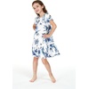 image:imageHawaii Hangover Family Matching Hawaiian Clothes Day Dream Bloom  Family matching Hawaiian outfits Day Dream Bloom lightweight rayon machine washable tropical floral print luaus cruisesGirl Simple Muumuu Ruffle