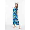 image:imageHawaii Hangover Family Matching Hawaiian Clothes Sunset Blue  Family matching Hawaiian outfits Sunset Blue lightweight rayon machine washable tropical print luaus cruisesWomen Cap Sleeve