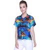 image:imageHawaii Hangover Family Matching Hawaiian Clothes Sunset Blue  Family matching Hawaiian outfits Sunset Blue lightweight rayon machine washable tropical print luaus cruisesWomen Aloha Shirt