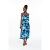 image:imageHawaii Hangover Family Matching Hawaiian Clothes Sunset Blue  Family matching Hawaiian outfits Sunset Blue lightweight rayon machine washable tropical print luaus cruisesWomen Short Maxi Ruffle