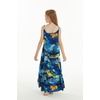image:imageHawaii Hangover Family Matching Hawaiian Clothes Sunset Blue  Family matching Hawaiian outfits Sunset Blue lightweight rayon machine washable tropical print luaus cruisesGirl Maxi Tiered