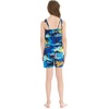 image:imageHawaii Hangover Family Matching Hawaiian Clothes Sunset Blue  Family matching Hawaiian outfits Sunset Blue lightweight rayon machine washable tropical print luaus cruisesGirl Romper