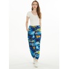 image:imageHawaii Hangover Family Matching Hawaiian Clothes Sunset Blue  Family matching Hawaiian outfits Sunset Blue lightweight rayon machine washable tropical print luaus cruisesWomen Jogger Pants