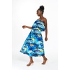 image:imageHawaii Hangover Family Matching Hawaiian Clothes Sunset Blue  Family matching Hawaiian outfits Sunset Blue lightweight rayon machine washable tropical print luaus cruisesWomen Short Maxi Ruffle