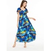 image:imageHawaii Hangover Family Matching Hawaiian Clothes Sunset Blue  Family matching Hawaiian outfits Sunset Blue lightweight rayon machine washable tropical print luaus cruisesWomen Maxi Rahee