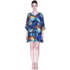 image:imageHawaii Hangover Family Matching Hawaiian Clothes Sunset Blue  Family matching Hawaiian outfits Sunset Blue lightweight rayon machine washable tropical print luaus cruisesWomen Short Poncho