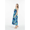 image:imageHawaii Hangover Family Matching Hawaiian Clothes Sunset Blue  Family matching Hawaiian outfits Sunset Blue lightweight rayon machine washable tropical print luaus cruisesWomen Sweet Heart Maxi