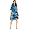 image:imageHawaii Hangover Family Matching Hawaiian Clothes Sunset Blue  Family matching Hawaiian outfits Sunset Blue lightweight rayon machine washable tropical print luaus cruisesWomen 34 Sleeve