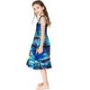 image:imageHawaii Hangover Family Matching Hawaiian Clothes Sunset Blue  Family matching Hawaiian outfits Sunset Blue lightweight rayon machine washable tropical print luaus cruisesGirl Elastic Top Strap