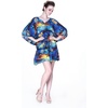 image:imageHawaii Hangover Family Matching Hawaiian Clothes Sunset Blue  Family matching Hawaiian outfits Sunset Blue lightweight rayon machine washable tropical print luaus cruisesWomen Short Poncho