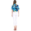 image:imageHawaii Hangover Family Matching Hawaiian Clothes Sunset Blue  Family matching Hawaiian outfits Sunset Blue lightweight rayon machine washable tropical print luaus cruisesWomen Tie Front Shirt