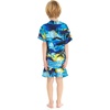image:imageHawaii Hangover Family Matching Hawaiian Clothes Sunset Blue  Family matching Hawaiian outfits Sunset Blue lightweight rayon machine washable tropical print luaus cruisesBoy Short Sleeve