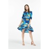 image:imageHawaii Hangover Family Matching Hawaiian Clothes Sunset Blue  Family matching Hawaiian outfits Sunset Blue lightweight rayon machine washable tropical print luaus cruisesWomen 34 Sleeve