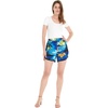 image:imageHawaii Hangover Family Matching Hawaiian Clothes Sunset Blue  Family matching Hawaiian outfits Sunset Blue lightweight rayon machine washable tropical print luaus cruisesWomen Elasitc Waist Shorts With Pockets