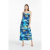 image:imageHawaii Hangover Family Matching Hawaiian Clothes Sunset Blue  Family matching Hawaiian outfits Sunset Blue lightweight rayon machine washable tropical print luaus cruisesWomen Sweet Heart Maxi