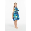 image:imageHawaii Hangover Family Matching Hawaiian Clothes Sunset Blue  Family matching Hawaiian outfits Sunset Blue lightweight rayon machine washable tropical print luaus cruisesGirl Ruffle Tank