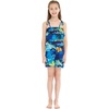 image:imageHawaii Hangover Family Matching Hawaiian Clothes Sunset Blue  Family matching Hawaiian outfits Sunset Blue lightweight rayon machine washable tropical print luaus cruisesGirl Romper