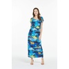 image:imageHawaii Hangover Family Matching Hawaiian Clothes Sunset Blue  Family matching Hawaiian outfits Sunset Blue lightweight rayon machine washable tropical print luaus cruisesWomen Cap Sleeve