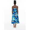 image:imageHawaii Hangover Family Matching Hawaiian Clothes Sunset Blue  Family matching Hawaiian outfits Sunset Blue lightweight rayon machine washable tropical print luaus cruisesWomen Short Maxi Ruffle
