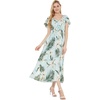 image:imageWispy Cereus Light Blue Family Matching Hawaiian Clothes  Family Matching Outfits  Soft Rayon Fabric  Tropical Floral Print  Vacation Ready  Luau Party WearWomen Maxi Rahee