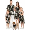 image:imageFamily Matching Hawaiian Clothes Wispy Cereus Black  Lightweight 100 rayon  Family matching outfits  Tropical floral print  Beach vacations  Luaus  Cruises  Family photosBoy Short Sleeve