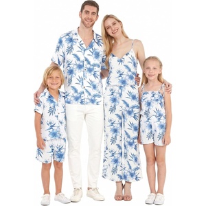 image:imageHawaii Hangover Family Matching Hawaiian Clothes Day Dream Bloom  Family matching Hawaiian outfits Day Dream Bloom lightweight rayon machine washable tropical floral print luaus cruisesGirl Romper