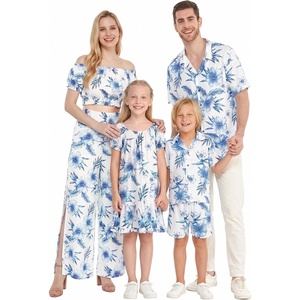 image:imageHawaii Hangover Family Matching Hawaiian Clothes Day Dream Bloom  Family matching Hawaiian outfits Day Dream Bloom lightweight rayon machine washable tropical floral print luaus cruisesWomen Smock Top