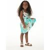 image:imageHawaii Hangover Family Matching Clothes Pineapple Garden Turquoise  Family matching Hawaiian outfits Pineapple Garden Turquoise lightweight rayon machine washable tropical print luausGirl Empire Dress With Elastic Strap
