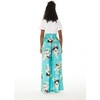 image:imageHawaii Hangover Family Matching Clothes Pineapple Garden Turquoise  Family matching Hawaiian outfits Pineapple Garden Turquoise lightweight rayon machine washable tropical print luausWomen Wide Leg Pants