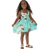 image:imageHawaii Hangover Family Matching Clothes Pineapple Garden Turquoise  Family matching Hawaiian outfits Pineapple Garden Turquoise lightweight rayon machine washable tropical print luausGirl Empire Dress With Elastic Strap