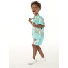 image:imageHawaii Hangover Family Matching Clothes Pineapple Garden Turquoise  Family matching Hawaiian outfits Pineapple Garden Turquoise lightweight rayon machine washable tropical print luausBoy Short Sleeve