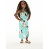 image:imageHawaii Hangover Family Matching Clothes Pineapple Garden Turquoise  Family matching Hawaiian outfits Pineapple Garden Turquoise lightweight rayon machine washable tropical print luausGirl Halter