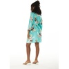 image:imageHawaii Hangover Family Matching Clothes Pineapple Garden Turquoise  Family matching Hawaiian outfits Pineapple Garden Turquoise lightweight rayon machine washable tropical print luausWomen Kimono Cardigan