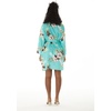 image:imageHawaii Hangover Family Matching Clothes Pineapple Garden Turquoise  Family matching Hawaiian outfits Pineapple Garden Turquoise lightweight rayon machine washable tropical print luausWomen Kimono Cardigan