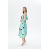 image:imageHawaii Hangover Family Matching Clothes Pineapple Garden Turquoise  Family matching Hawaiian outfits Pineapple Garden Turquoise lightweight rayon machine washable tropical print luausWomen Maxi Ruffle