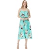 image:imageHawaii Hangover Family Matching Clothes Pineapple Garden Turquoise  Family matching Hawaiian outfits Pineapple Garden Turquoise lightweight rayon machine washable tropical print luausWomen Maxi Ruffle