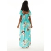 image:imageHawaii Hangover Family Matching Clothes Pineapple Garden Turquoise  Family matching Hawaiian outfits Pineapple Garden Turquoise lightweight rayon machine washable tropical print luausWomen Maxi Rahee