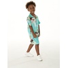 image:imageHawaii Hangover Family Matching Clothes Pineapple Garden Turquoise  Family matching Hawaiian outfits Pineapple Garden Turquoise lightweight rayon machine washable tropical print luausBoy Short Sleeve