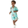 image:imageHawaii Hangover Family Matching Clothes Pineapple Garden Turquoise  Family matching Hawaiian outfits Pineapple Garden Turquoise lightweight rayon machine washable tropical print luausBoy Short Sleeve