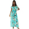 image:imageHawaii Hangover Family Matching Clothes Pineapple Garden Turquoise  Family matching Hawaiian outfits Pineapple Garden Turquoise lightweight rayon machine washable tropical print luausWomen Maxi Rahee